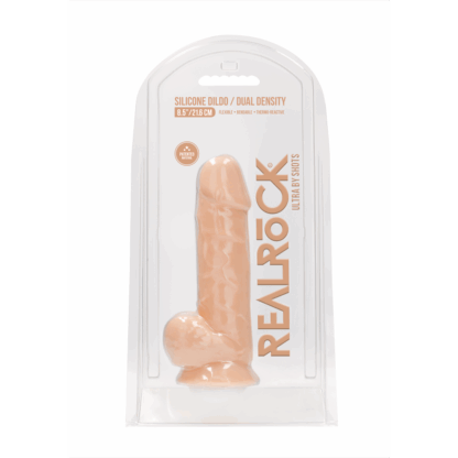 Siliconen Dildo met Ballen - 9 / 21,6 cm - Afbeelding 2