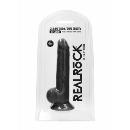 Silicone Dildo met Ballen - 9 / 24 cm - Afbeelding 2