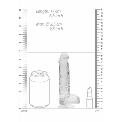 Realistische Dildo met Ballen - 6 / 15 cm - Afbeelding 6