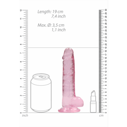Realistisch Dildo met Ballen - 7 / 18 cm - Afbeelding 6
