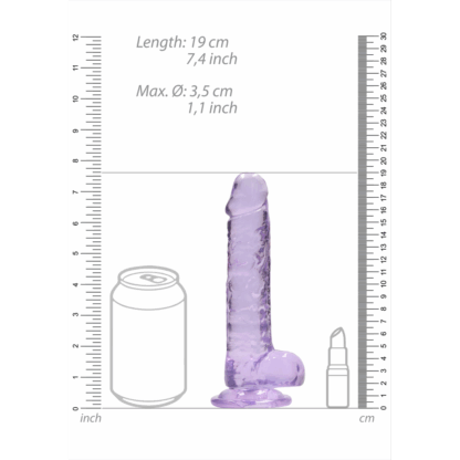 Realistische Dildo met Ballen - 7 / 18 cm - Afbeelding 6