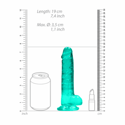 Realistische Dildo met Ballen - 7 / 17 cm - Afbeelding 6