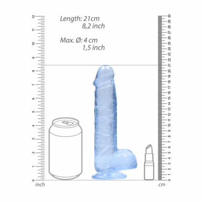 Realistische Dildo met Ballen - 8 / 21 cm - Afbeelding 6