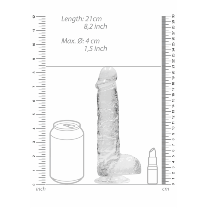 Realistisch Dildo met Ballen - 8 / 21 cm - Afbeelding 6