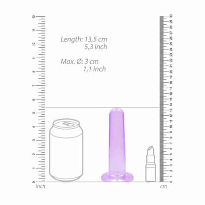Niet-realistische dildo met zuignap - 5 / 13,5 cm - Afbeelding 4