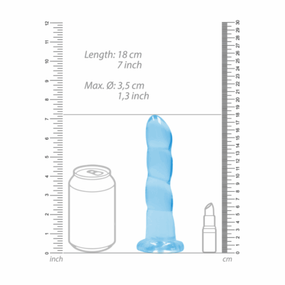 Niet-realistische dildo met zuignap - 7 / 17 cm - Afbeelding 4
