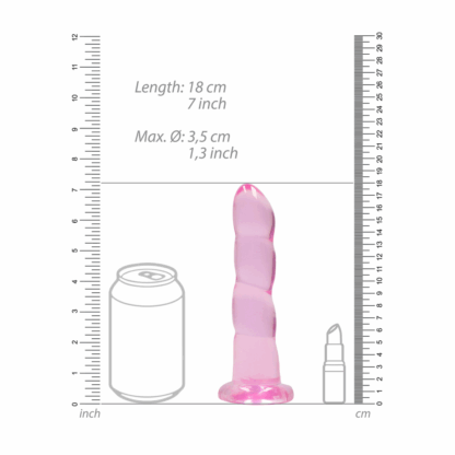 Niet-realistische Dildo met Zuignap - 7 / 17 cm - Afbeelding 4