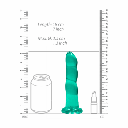 Niet-realistische dildo met zuignap - 7 / 17 cm - Afbeelding 4