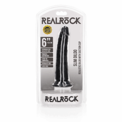 Slim Realistic Dildo met Zuignap - 6 / 15,5 cm - Afbeelding 2