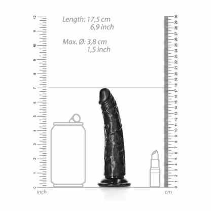 Slim Realistic Dildo met Zuignap - 6 / 15,5 cm - Afbeelding 6