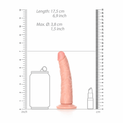 Slank Realistisch Dildo met Zuignap - 6 / 15,5 cm - Afbeelding 6