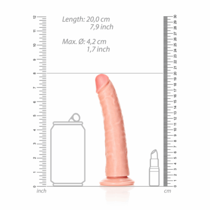 Slank Realistisch Dildo met Zuignap - 7 / 18 cm - Afbeelding 6