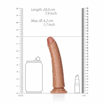 Slim Realistic Dildo met Zuignap - 7 / 18 cm - Afbeelding 6
