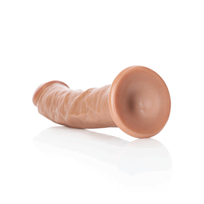 Gebogen Realistische Dildo met Zuignap - 8 / 20,5 cm - Afbeelding 5