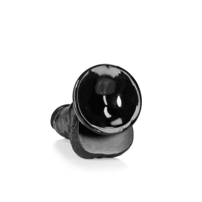 Gebogen Realistische Dildo met Ballen en Zuignap - 6 / 15,5 cm - Afbeelding 5