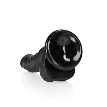 Gebogen Realistische Dildo met Ballen en Zuignap - 7 / 18 cm - Afbeelding 5