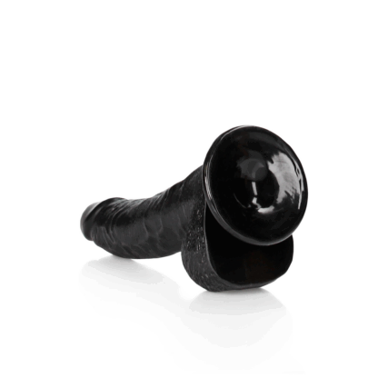 Gekromde Realistische Dildo met Ballen en Zuignap - 8 / 20,5 cm - Afbeelding 5