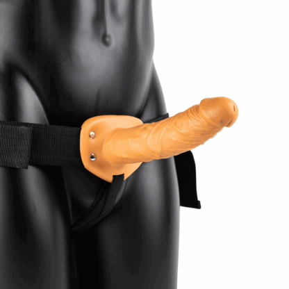 Vibrerende Hollow Strap-On zonder Ballen - 8 / 20,5 cm - Afbeelding 3