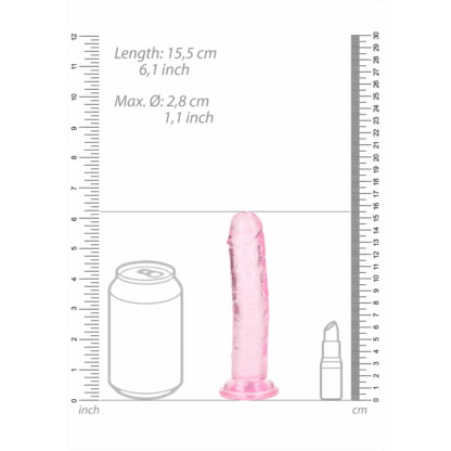 Rechtdoor Realistische Dildo met Zuignap - 6'' / 14,5 - Afbeelding 6