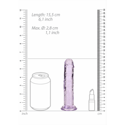 Rechtdoor Realistische Dildo met Zuignap - 6'' / 14,5 - Afbeelding 6