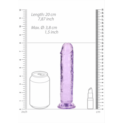 Rechtdoor Realistische Dildo met Zuignap - 7'' / 18 - Afbeelding 6