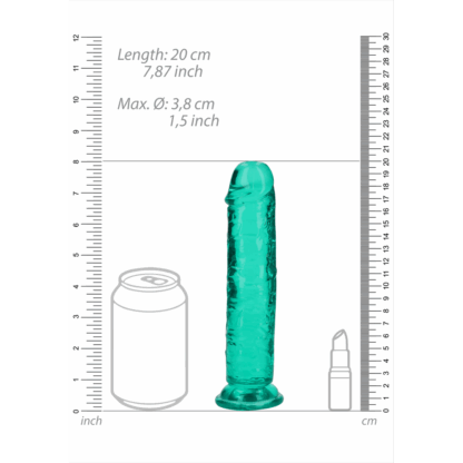 Rechtdoor Realistische Dildo met Zuignap - 7'' / 18 - Afbeelding 6