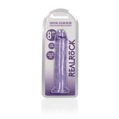 Rechtdoorgaande Realistische Dildo met Zuignap - 8'' / 20 - Afbeelding 2