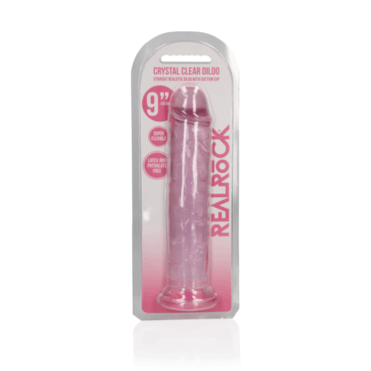 Rechtdoorgaande Realistische Dildo met Zuignap - 9'' / 23 - Afbeelding 2