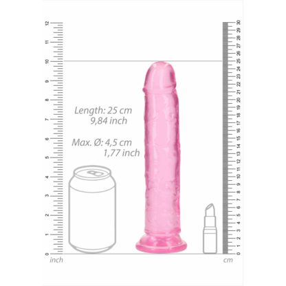 Rechtdoorgaande Realistische Dildo met Zuignap - 9'' / 23 - Afbeelding 6