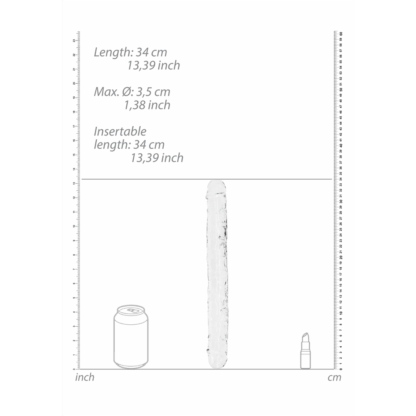 Realistische Double Dong - 13'' / 34 cm - Afbeelding 4