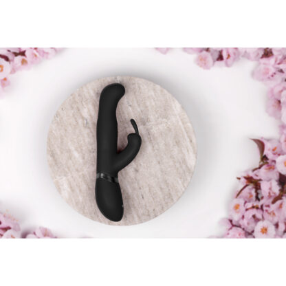 Izara - Draaibare Parels Konijnen Vibrator - Zwart - Afbeelding 7