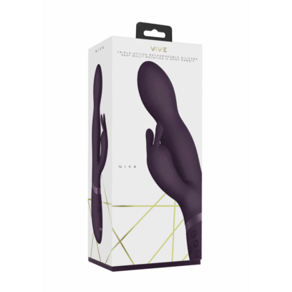 Niva - Draaibare Konijnen Vibrator - Paars - Afbeelding 2