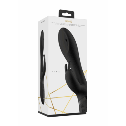 Mira - Spinning G-spot Konijn - Zwart - Afbeelding 2