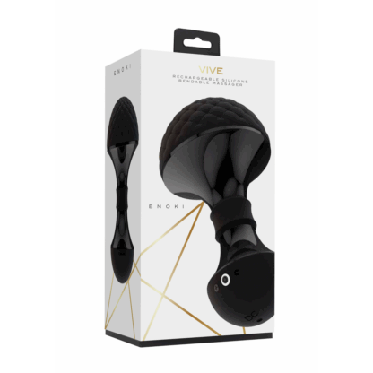 Enoki - Buigbare Massager - Zwart - Afbeelding 2