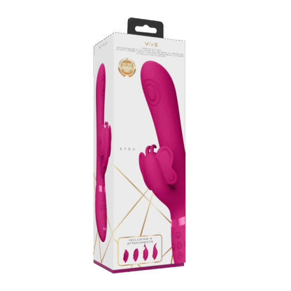 Etsu - Pulse Wave G-Spot Rabbit Clitoral Stimulator - Roze - Afbeelding 2