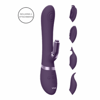 Etsu - Pulse Wave G-Spot Rabbit Clitoral Stimulator - Paars