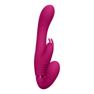 Suki - Vibrerende Strapless Strap-on Rabbit - Roze