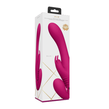 Suki - Vibrerende Strapless Strap-on Rabbit - Roze - Afbeelding 2