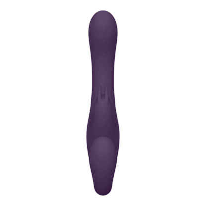 Suki - Vibrerende Strapless Strap-on Rabbit - Paars - Afbeelding 3