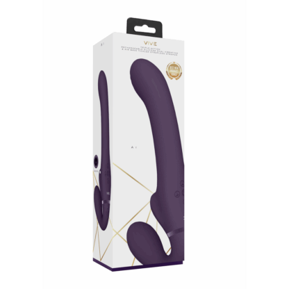 Ai - Dual Vibrerende Air Wave Tickler Strapless Strapon - Afbeelding 2
