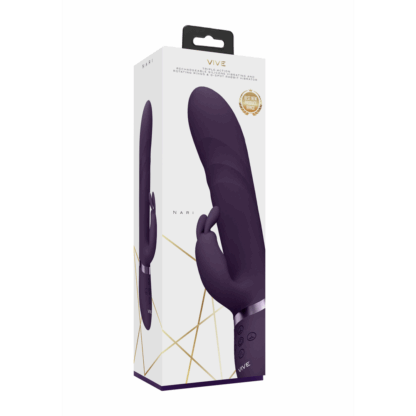 Nari - Vibrerende en Draaiende Parels, G-Spot Rabbit - Paars - Afbeelding 2