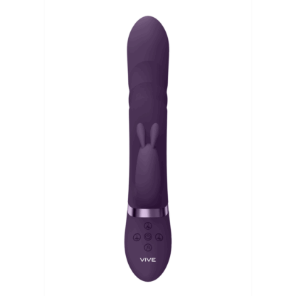 Nari - Vibrerende en Draaiende Parels, G-Spot Rabbit - Paars - Afbeelding 4