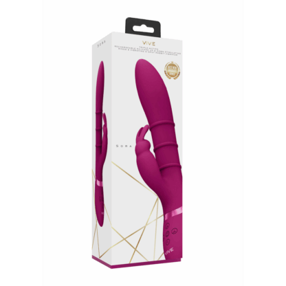 Sora - Up Down Stimulerende Ringen, Vibrerende G-Spot Rabbit - Roze - Afbeelding 2