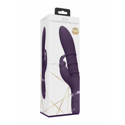 Sora - Up Down Stimulerende Ringen, Vibrerende G-Spot Rabbit - Paars - Afbeelding 2
