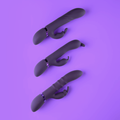 Sora - Up Down Stimulerende Ringen, Vibrerende G-Spot Rabbit - Paars - Afbeelding 7
