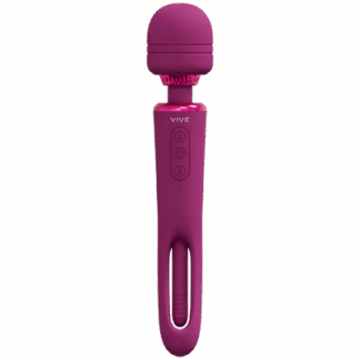Kiku - Dubbelzijdige Wand met Innovatieve G-Spot Flapper Stimulator - Roze