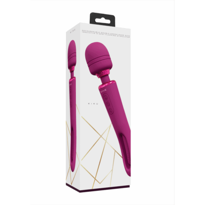 Kiku - Dubbelzijdige Wand met Innovatieve G-Spot Flapper Stimulator - Roze - Afbeelding 2