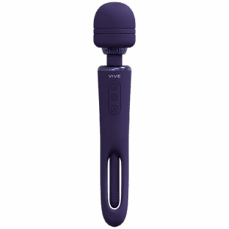 Kiku - Dubbelzijdige Wand met Innovatieve G-Spot Flapper Stimulator - Paars