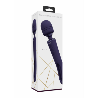 Kiku - Dubbelzijdige Wand met Innovatieve G-Spot Flapper Stimulator - Paars - Afbeelding 2