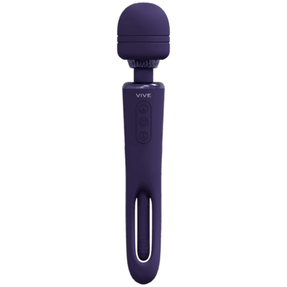 Kiku - Dubbelzijdige Wand met Innovatieve G-Spot Flapper Stimulator - Paars - Afbeelding 6